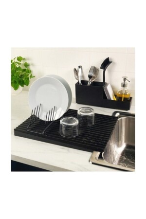 Rinnig Dish Rack Abtropfschale – Schwarz TYC00435670836 - 1