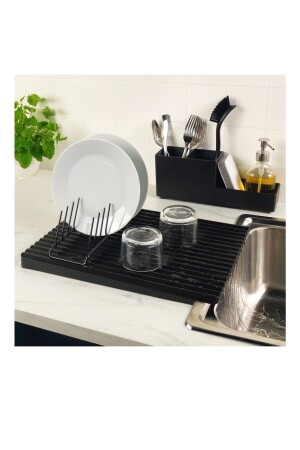 Rinnig Dish Rack Abtropfschale – Schwarz TYC00435670836 - 6