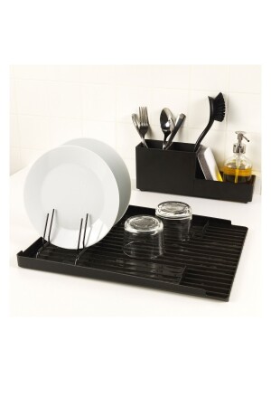 Rinnig Dish Rack Abtropfschale – Schwarz TYC00435670836 - 7