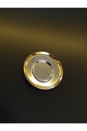 Rio 6 Lı Çelik Çay Tabağı (KISMİ GOLD) TM-1149 - Tiamo