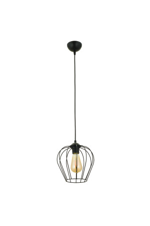 Rıon Single Black Wire Pendelleuchte Moderne Pendelleuchte Küche Wohnzimmer Pendelleuchte Kronleuchter 3566-01-BL - 6