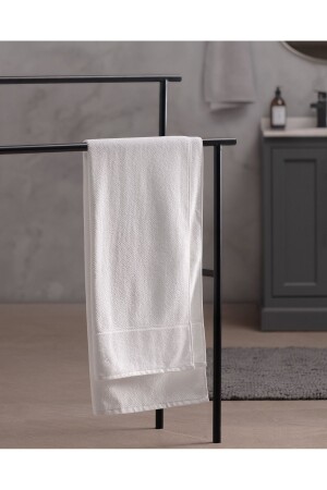 Riz Jakarlı Banyo Havlusu - Otel Koleksiyon 1KHVLU1669 - Madame Coco