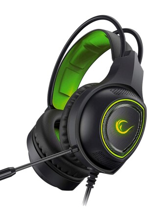 RM-K23 MISSION Grünes Gaming-Headset Gamer-Headset Headset mit Mikrofon 3,5-Buchse LED RM-K23 MISSION - 1