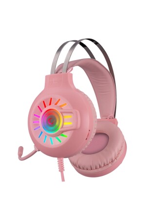 Rm-k44 Zengibar Pink 7. 1 Surround-RGB-Lichteffekt-Gaming-Headset mit Mikrofon RM-K44 PINK - 2