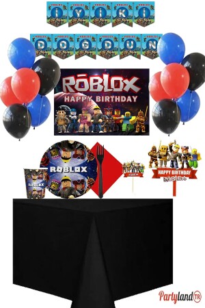 Roblox 16 Kişilik Doğum Günü Parti Seti - 1