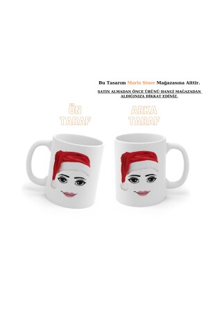 Roblox Frau Gesicht Weihnachten Neujahr Special Named Design HD-Qualität Tasse (1 Stück) - 2