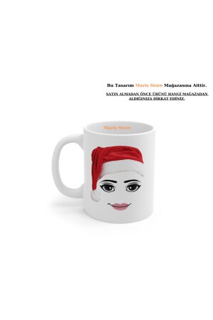 Roblox Frau Gesicht Weihnachten Neujahr Special Named Design HD-Qualität Tasse (1 Stück) - 4