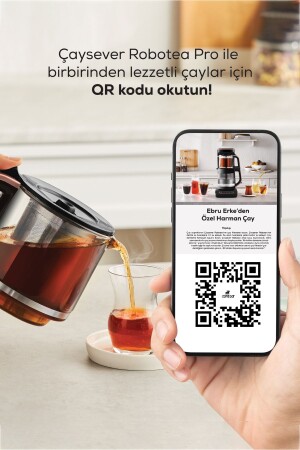 Robotea Pro 4-in-1 sprechende Glas-Teemaschine, schwarzes Kupfer - 8