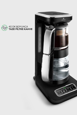 Robotea Pro 4-in-1 sprechende Teemaschine aus Glas, Schwarz, Chrom - 7