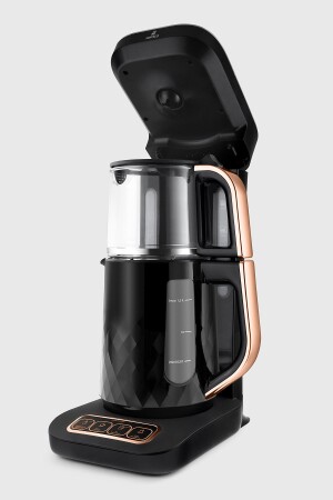 Robotea Pro Quartz 4 in 1 Konuşan Çay Makinesi Black Copper - 4