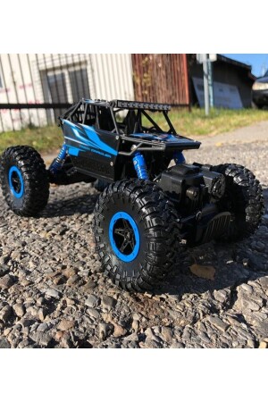 Rock Crawler Uzaktan Kumandalı Jeep Oyuncak Araba 1:18 Ölçek Mavi AN518784561564 - 2