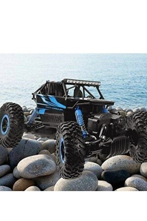Rock Crawler Uzaktan Kumandalı Jeep Oyuncak Araba 1:18 Ölçek Mavi AN518784561564 - 3