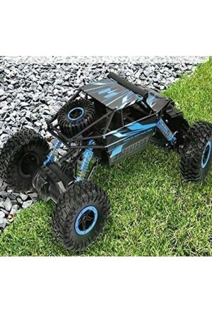 Rock Crawler Uzaktan Kumandalı Jeep Oyuncak Araba 1:18 Ölçek Mavi AN518784561564 - 4
