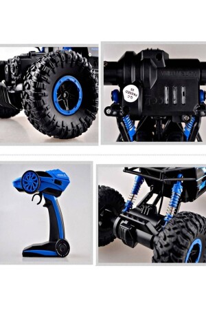 Rock Crawler Uzaktan Kumandalı Jeep Oyuncak Araba 1:18 Ölçek Mavi AN518784561564 - 8