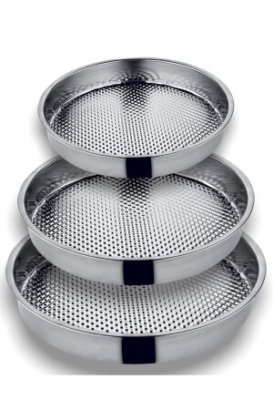 Rohes Fleischbällchen-Tablett und Becken, 3er-Set, 39–42–44 cm - 1