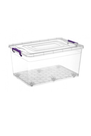 Rollbare Aufbewahrungsbox 60 Liter transparent – ​​großer Aufbewahrungsbehälter - 1