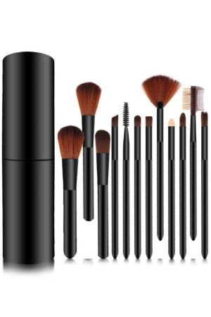 Roller-Make-up-Pinsel-Set, schwarze Farbe - 2