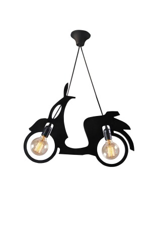 Roller Motor Fahrrad Kronleuchter Pendelleuchte Moderne rustikale dekorative Lampe Jugend- und Kinderzimmer UTM0022 - 3