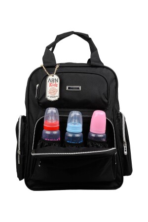 Roma Model Schwarz Mutter Babypflege Rucksack Thermoskanne Babyflasche Taschen Kinderwagen Kleiderbügel Apparat - 2