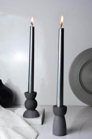 Römische Säulen-Kerzenständer, 2er-Set (KERZEN NICHT ENTHALTEN) - Lalezen Home