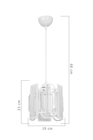 Ronda Single Pendelleuchte Weiß 5192 - 5