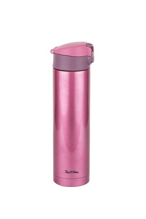 Rosa Edelstahl-Thermoskanne 450 ml BOMB KA-8214P - 1