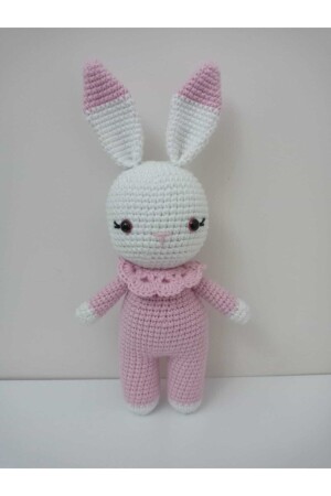 Rosa kleiner Hase Schlafbegleiter Amigurumi Bio-Spielzeug Oppemberabbit - 2