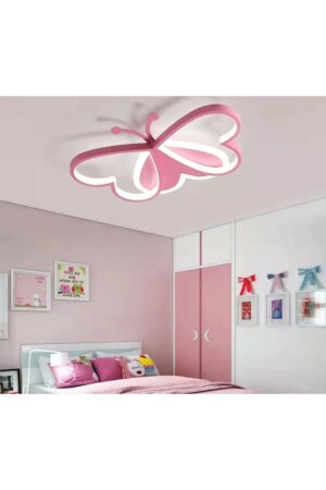 Rosa Schmetterling Kinderzimmer LED-Kronleuchter KELEBEK - 3