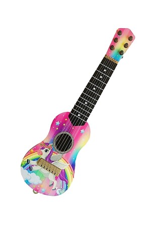 Rosa Spielzeug 6 Saiten spanische Gitarre Einhorn My Little Pony gemustert 50 cm. - 1