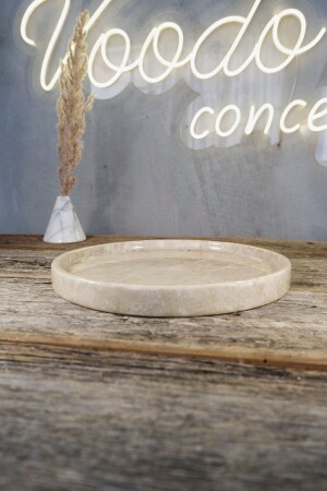 Rosalya Mermer Sunum Tepsi - Çap 30 Cm Voodo2090 - Voodo Concept