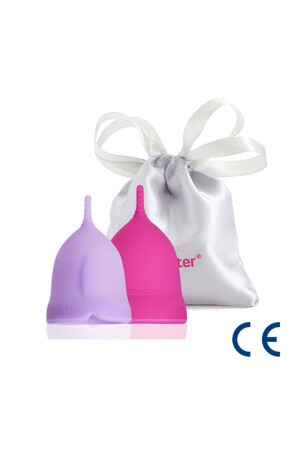 ® Rose 2'li Adet Kabı-regl Kabı-medikal Sınıf Silikon Menstrual Cup-tampon (A B EBAT) - 2