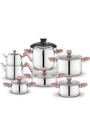 Roségoldenes Honor Steel Mitgift-Set, 14-teilig, SHF-HNR14PRC-GUL01 - 2