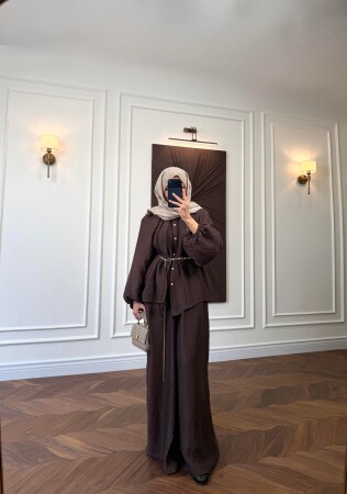 Roselva Takım - Kahve - Nuuwears