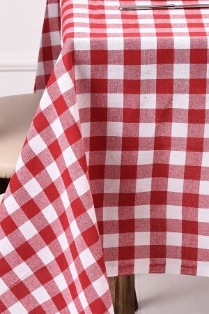 Rot-weiß karierte Gingham-Tischdecke, Tischdecke, Picknicktuch, Nostalgie-Serie, kariert, blau, Ostaljimoda - 4