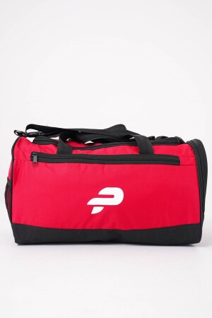 Rote Sport-Fitness- und Reisetasche mit Schuhfach und Schultergurt - 4