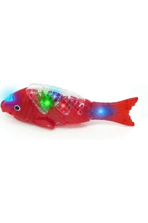 Roter Fisch, wandelnder Fisch mit Liedern, Musik, Lichtern, Ton, 23 cm, batteriebetriebener Spielzeugfisch, Canbays - 1