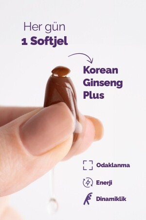 Roter koreanischer Ginseng Plus – hydrolysiertes Kollagen – Vitamin B5-b6-b12 und Zink – Softgel 1000 mg - 4