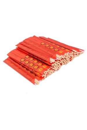 Rotes Essstäbchen-Etui, 100 Paar chinesische Essstäbchen, 24 cm, DAE916211 - 2