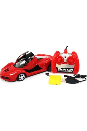 Rotes Ferrari-Auto mit wiederaufladbarer USB-Fernbedienung im Maßstab 1:16 und zu öffnenden Türen SHRNRZGRIKRMZIKMDLI2354 - 4