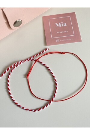 Rotes Seilarmband und Marteniçka-Set - 1