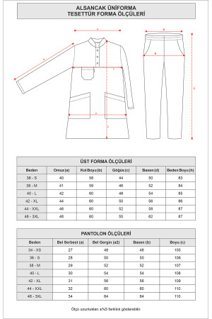 Rot/schwarzes Set aus dicker Lycra-Hijab-Krankenschwesteruniform und OP-Arztuniform LIKRA-TESETTUR - 7