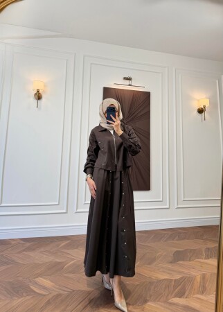 Rovena Etekli Takım - Kahve - Nuuwears