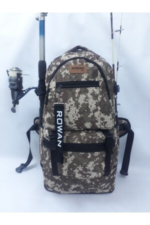 Rowan Camouflage Bellows Camping- und Angelrucksack 70*34*27 cm Abmessungen desert1002 - 2