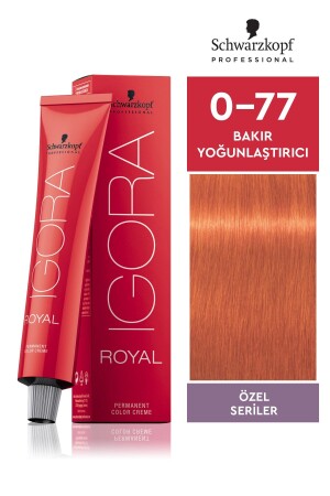 Royal 0-77 Bakır Yoğunlaştırıcı Saç Boyası 60ml 4045787205749 - 1