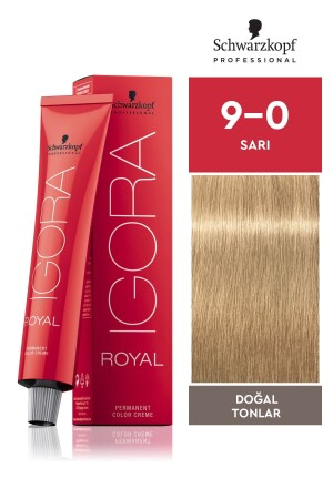 Royal 9-0 Oxidationsmittelfreies blondes Haarfärbemittel (MO/21 PRODUKTIONSDATUM) - 1