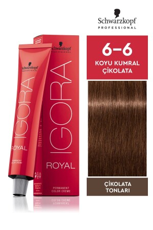 Royal Chocolate Shades 6-6 Dark Auburn-Chocolate Haarfärbemittel 60 ml 4045787206982 - 1