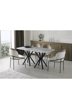 طاولة الطعام المرنقة المملكية من MNZ 90*160 سم - Erezogulları Mobilya