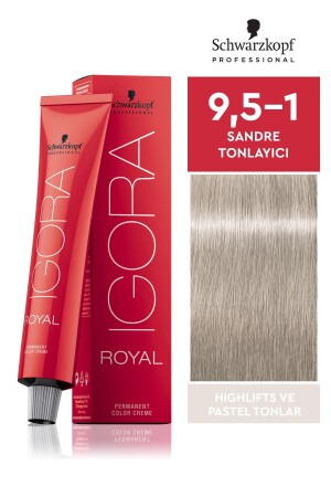 Royal Pastel Tonlar 9-5-1 Sandre Tonlayıcı Saç Boyası 60ml - 1