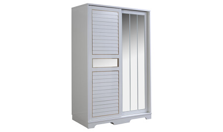 Royal Sürgülü Gardrop - Beyaz - Cadde Yıldız