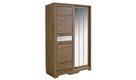 Royal Sürgülü Gardrop - Ceviz - Cadde Yıldız